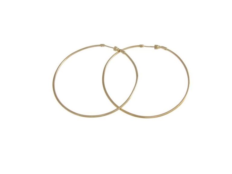 14k yellow gold hoop earrings