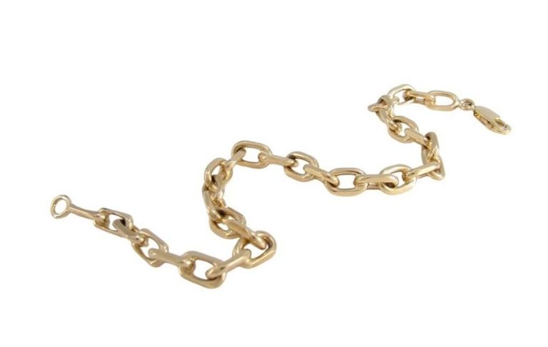 14k yellow gold link bracelet