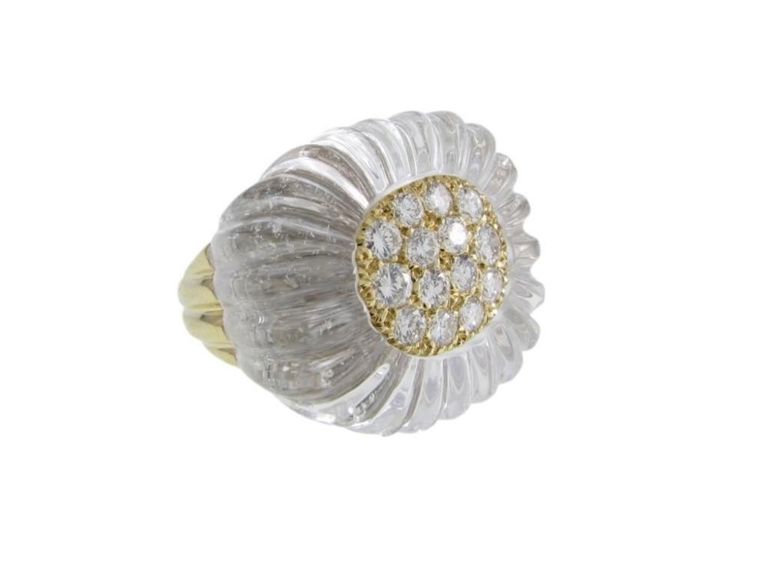 18k yellow gold diamond ring