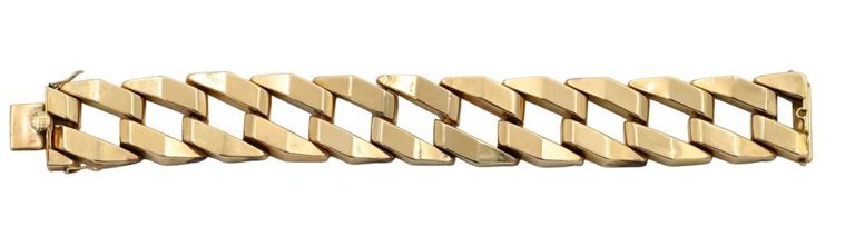 18k yellow gold large open link bracelet