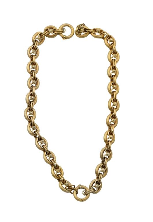 Two 14k yellow gold link convertible bracelets