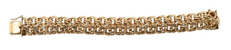 14k yellow gold charm bracelet