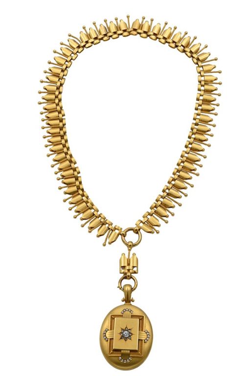 14k yellow gold diamond and pearl pendant necklace