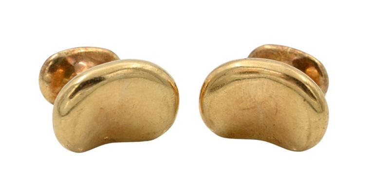 18k yellow gold cufflinks