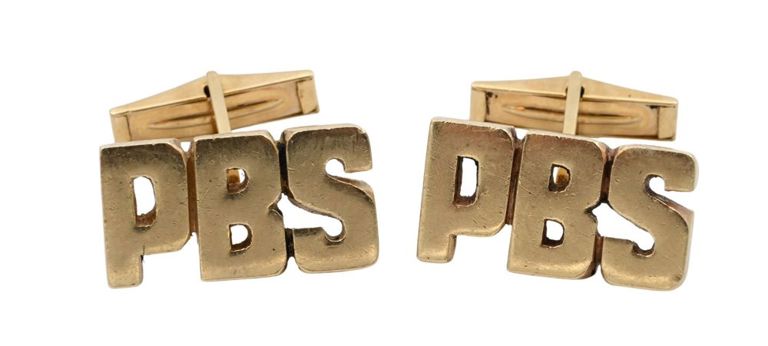 14k yellow gold cufflinks