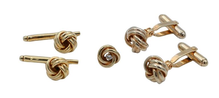 14k yellow gold jewelry set