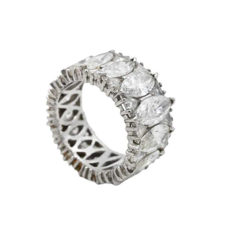 Platinum diamond band ring