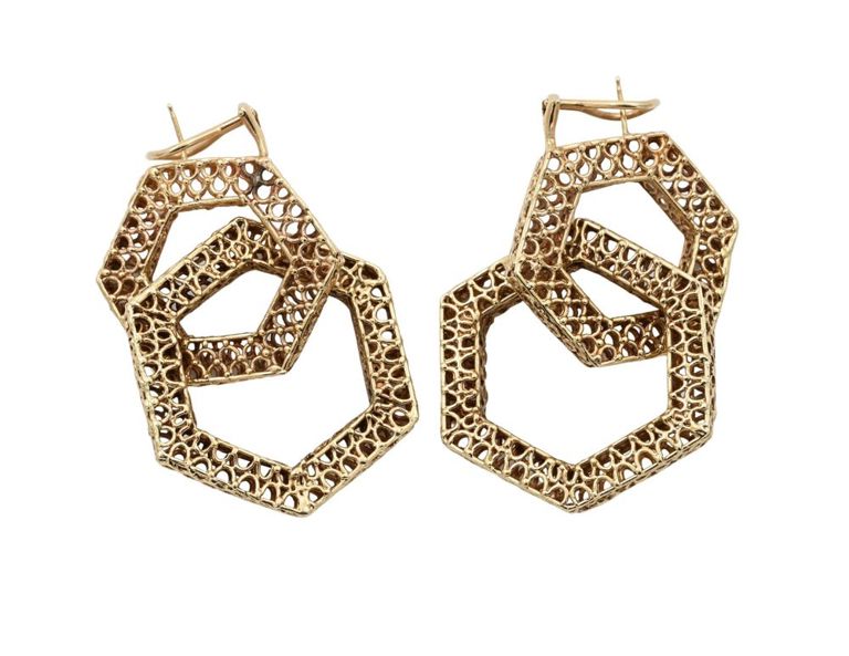 14k yellow gold earrings