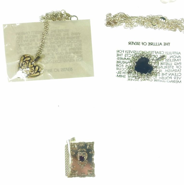 Sterling silver necklaces with pendants