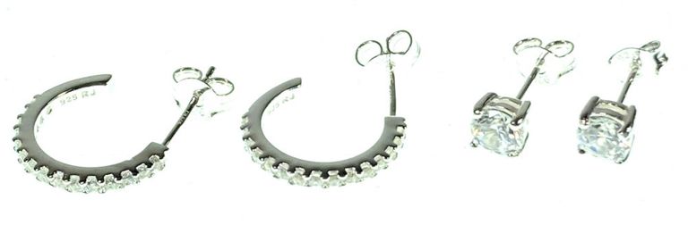 Sterling silver necklaces bracelet and earrings