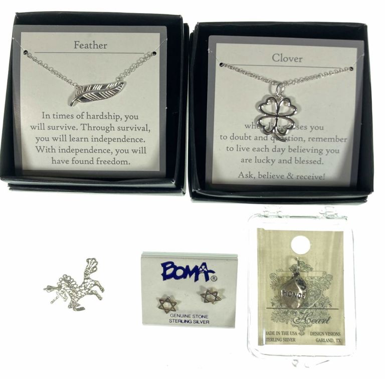 Sterling silver charms and necklaces