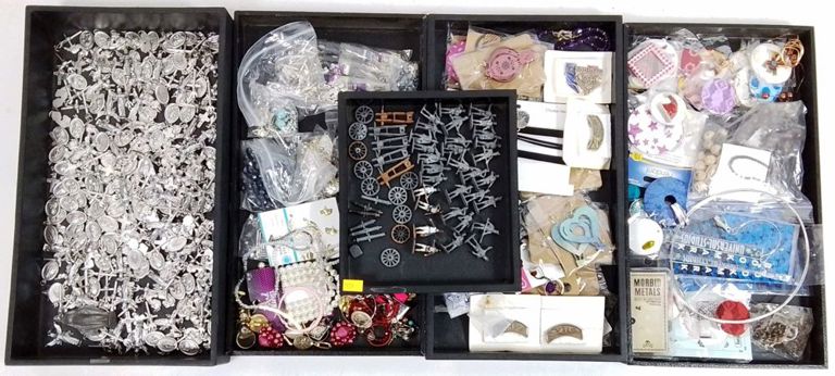 Assorted fashion jewelry vintage figurines