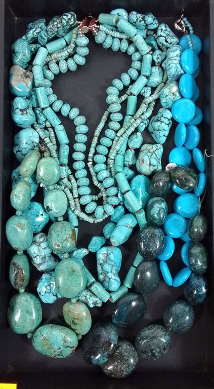 4 minerals turquoise howlite jewelry