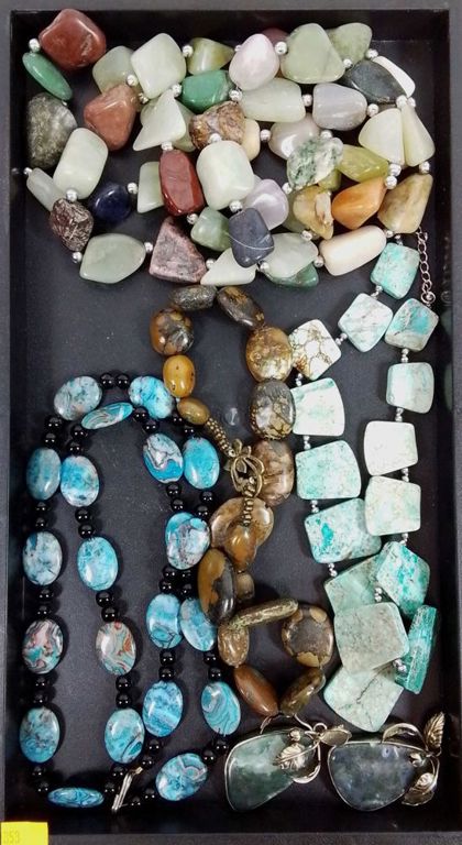 Minerals jasper howlite agate jewelry