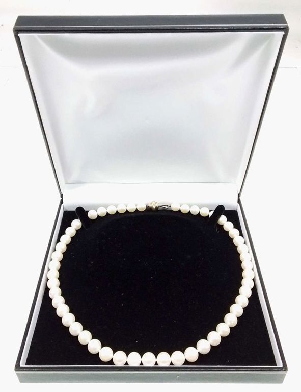 14k yellow gold pearl necklace