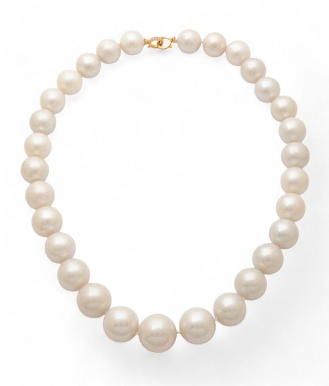 18k gold pearl necklace