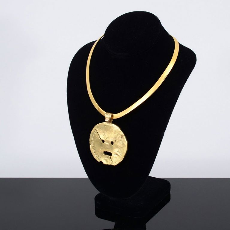 18k gold Bocca Della Verita choker
