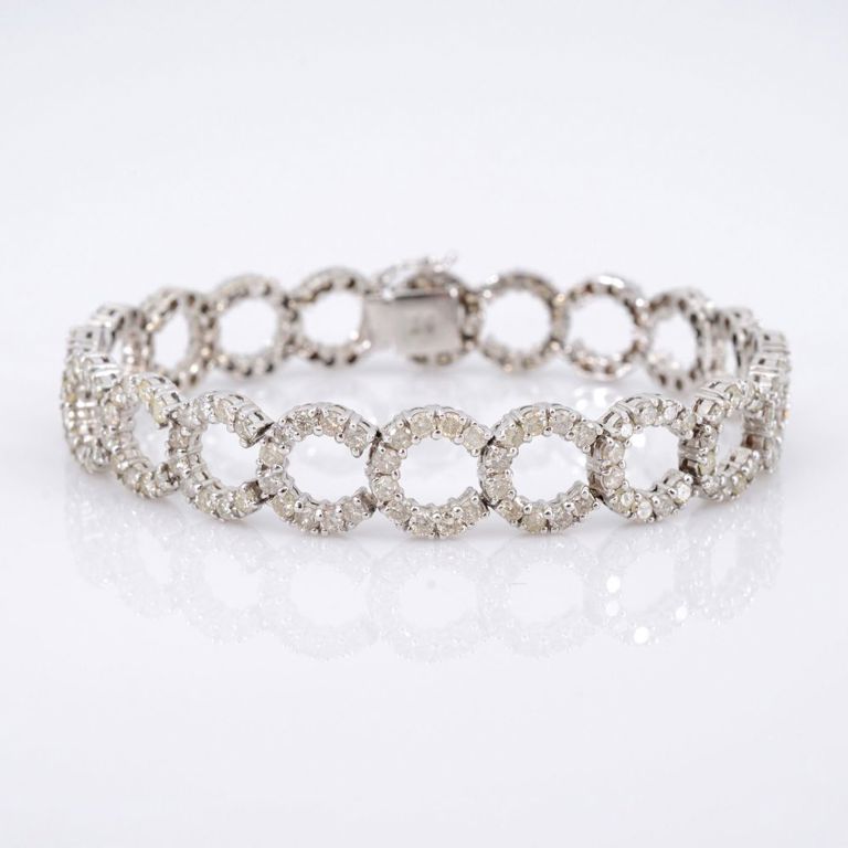 14k gold diamond bracelet