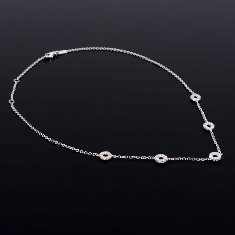 18k gold diamond necklace