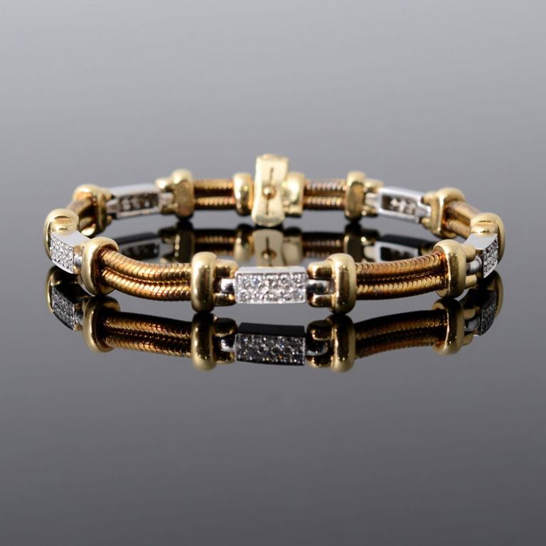 14k gold diamond bracelet