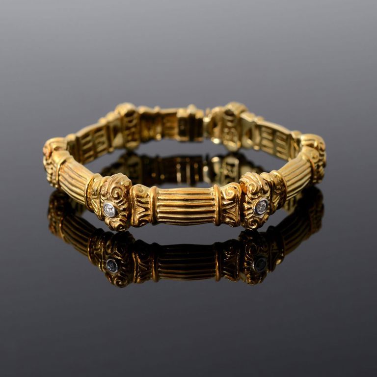 14k gold diamond bracelet