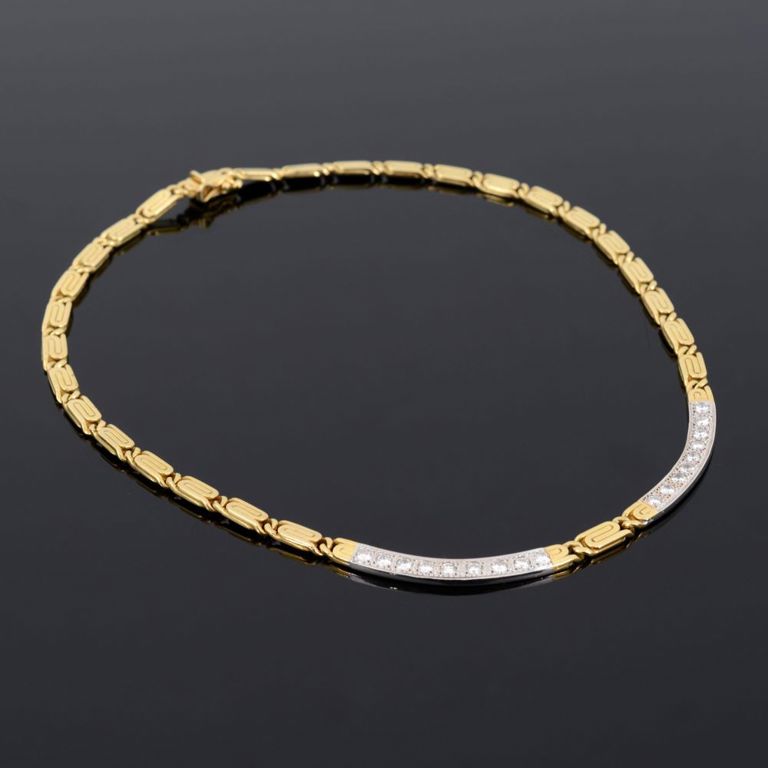 18k gold diamond necklace