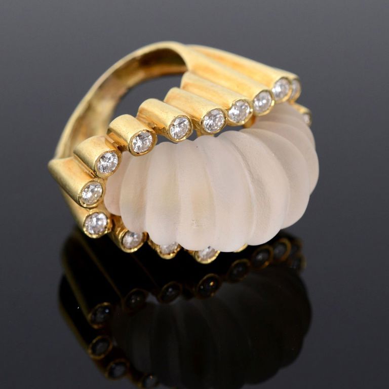 18k yellow gold diamond ring