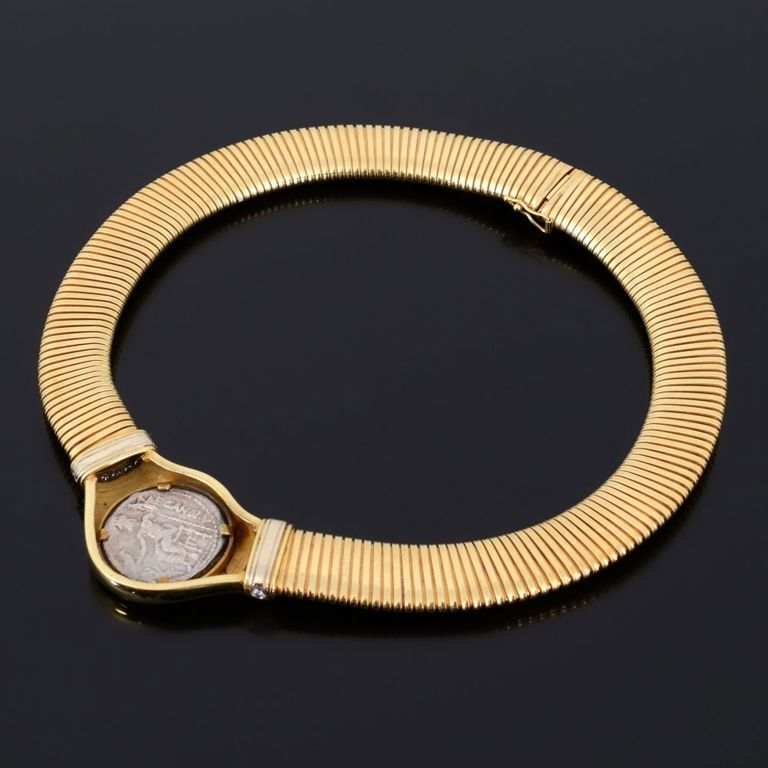 18k yellow gold Tambetti Tobogas necklace