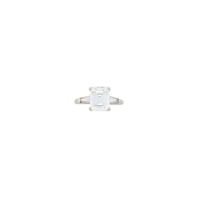 Platinum diamond ring