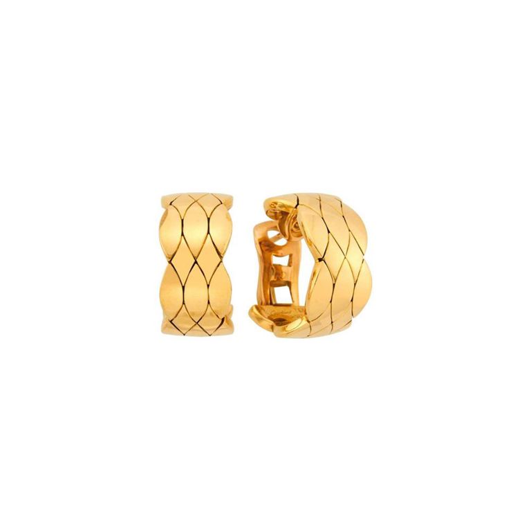 18k gold hoop earrings