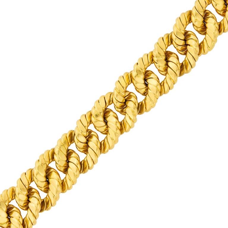 18k gold chain bracelet