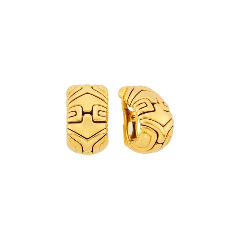 18k gold hoop earrings