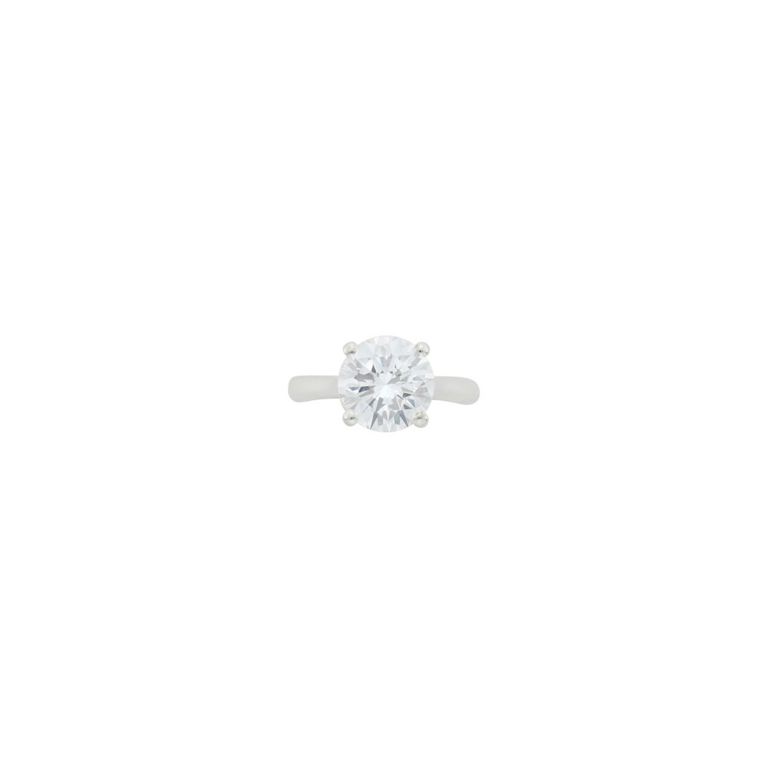 Silver diamond ring