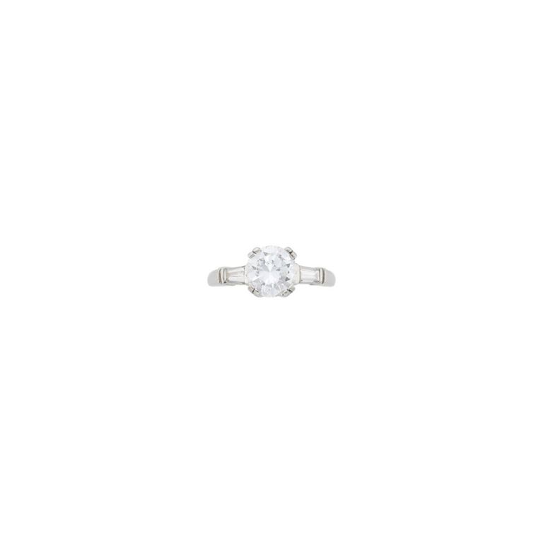Platinum diamond ring