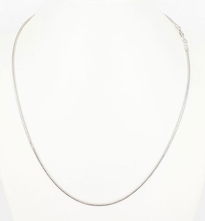 18k white gold snake chain