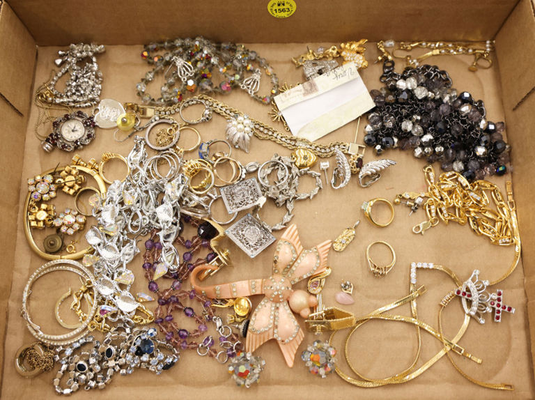Vintage costume jewelry box