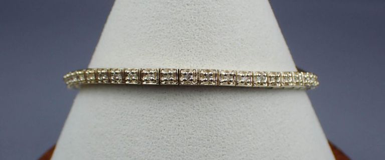 14k gold diamond bracelet