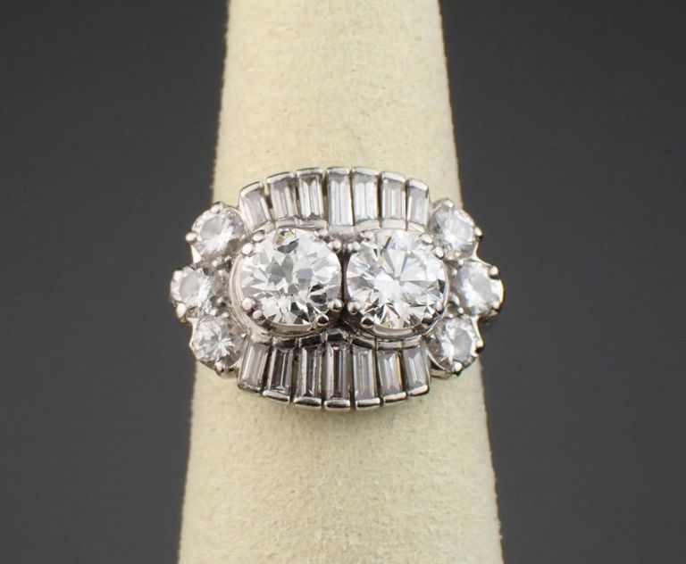 Platinum diamond ring