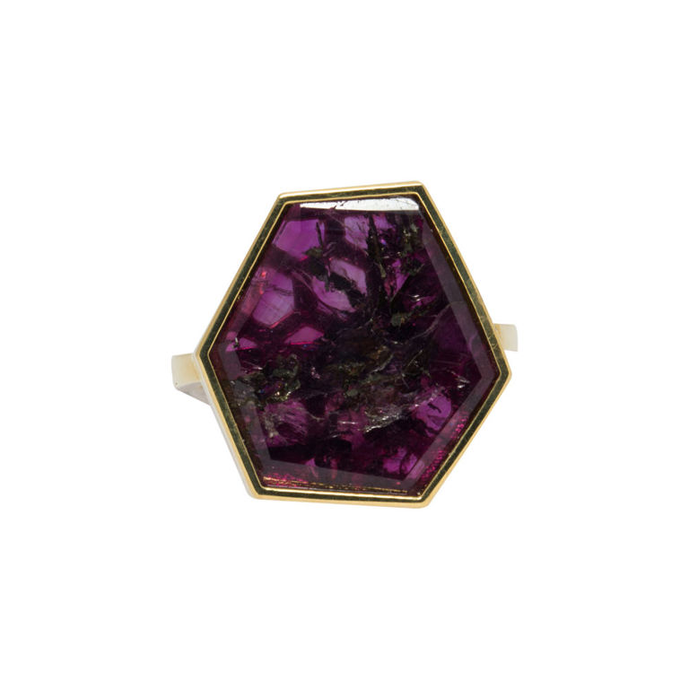 18k gold sapphire ring