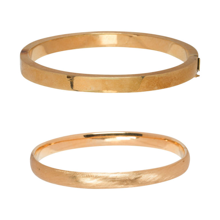 14k gold bangle bracelets