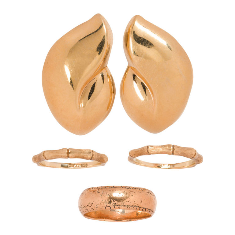 14k gold jewelry set