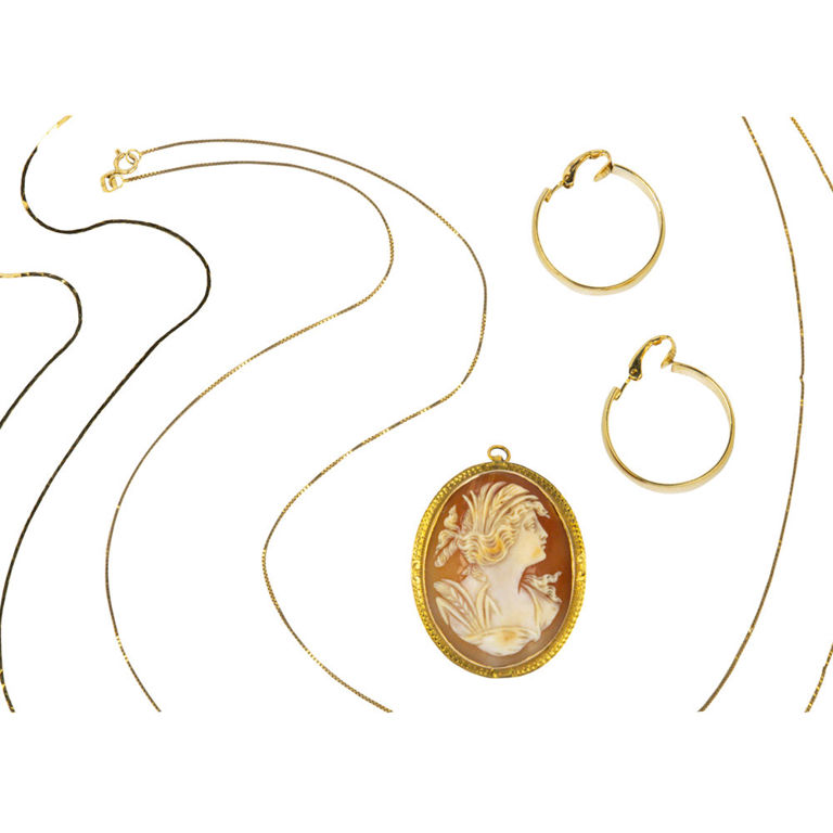 14k gold jewelry set
