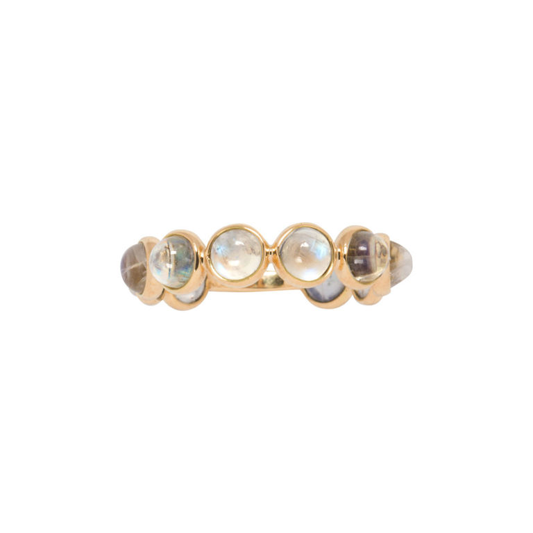 18k gold moonstone ring