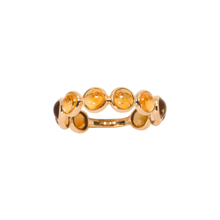 18k gold citrine ring