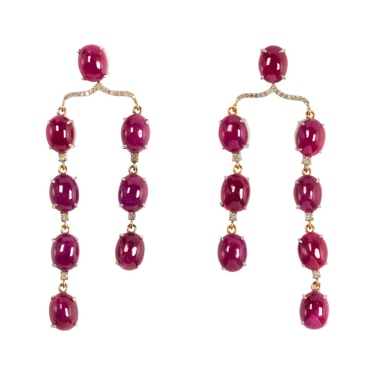 14k gold chandelier earrings