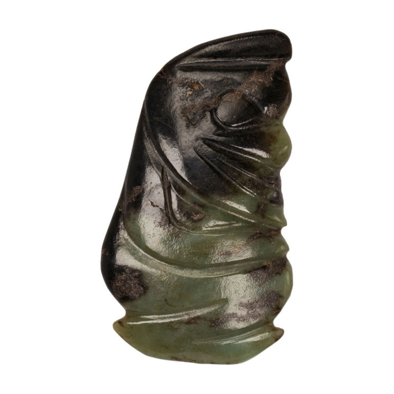 Chinese hardstone Hongshan style figural pendant