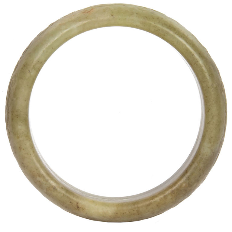 Chinese celadon jade bangle