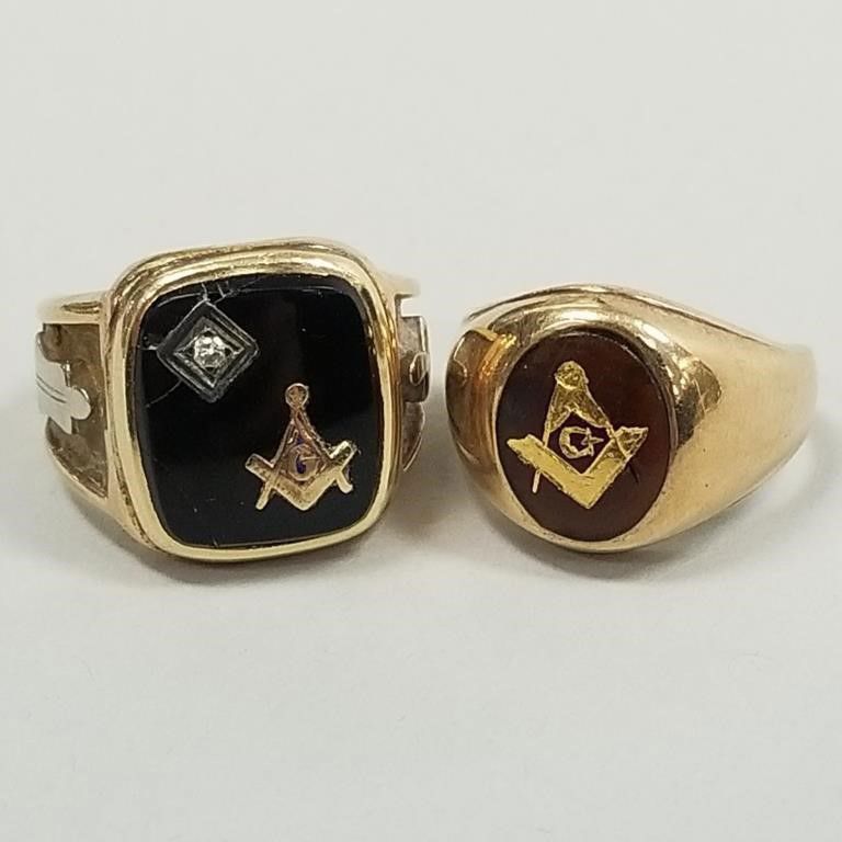 10k gold onyx ring