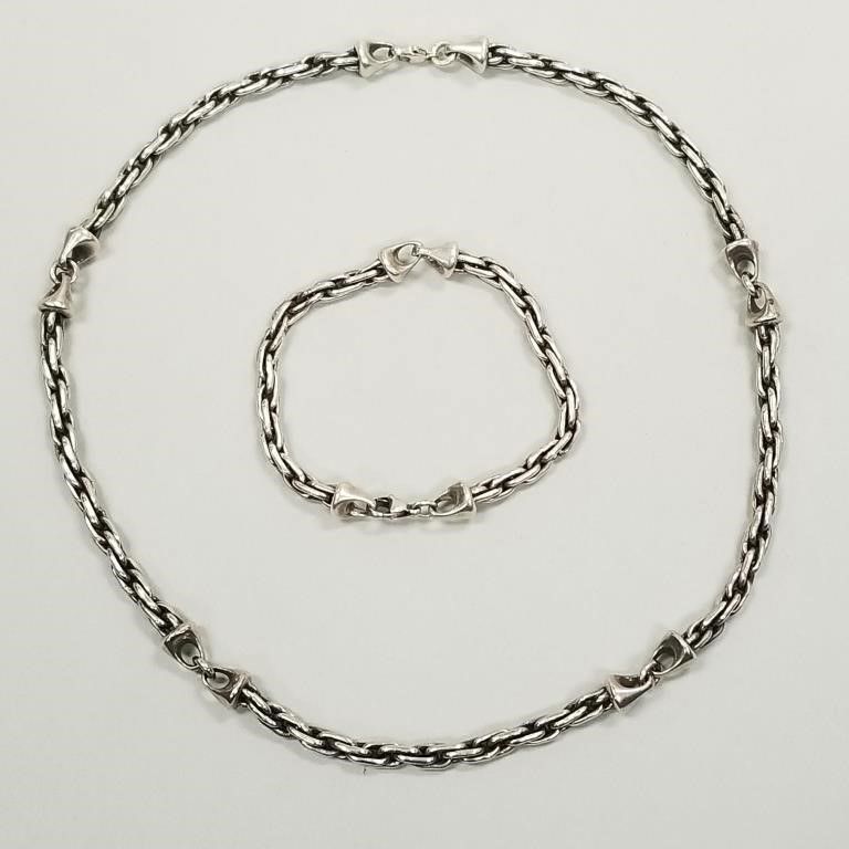 Sterling silver jewelry set