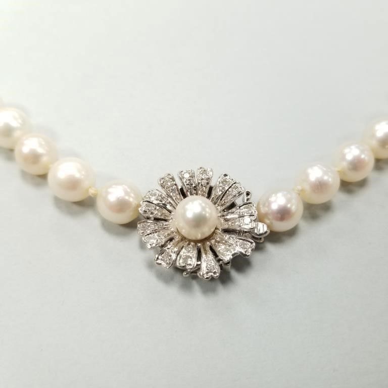 14k gold pearl necklace
